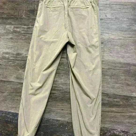 Athleta Tan Brooklyn Texture Jogger Pants Elastic Waistband Lightweight Size 2 - Picture 4 of 7